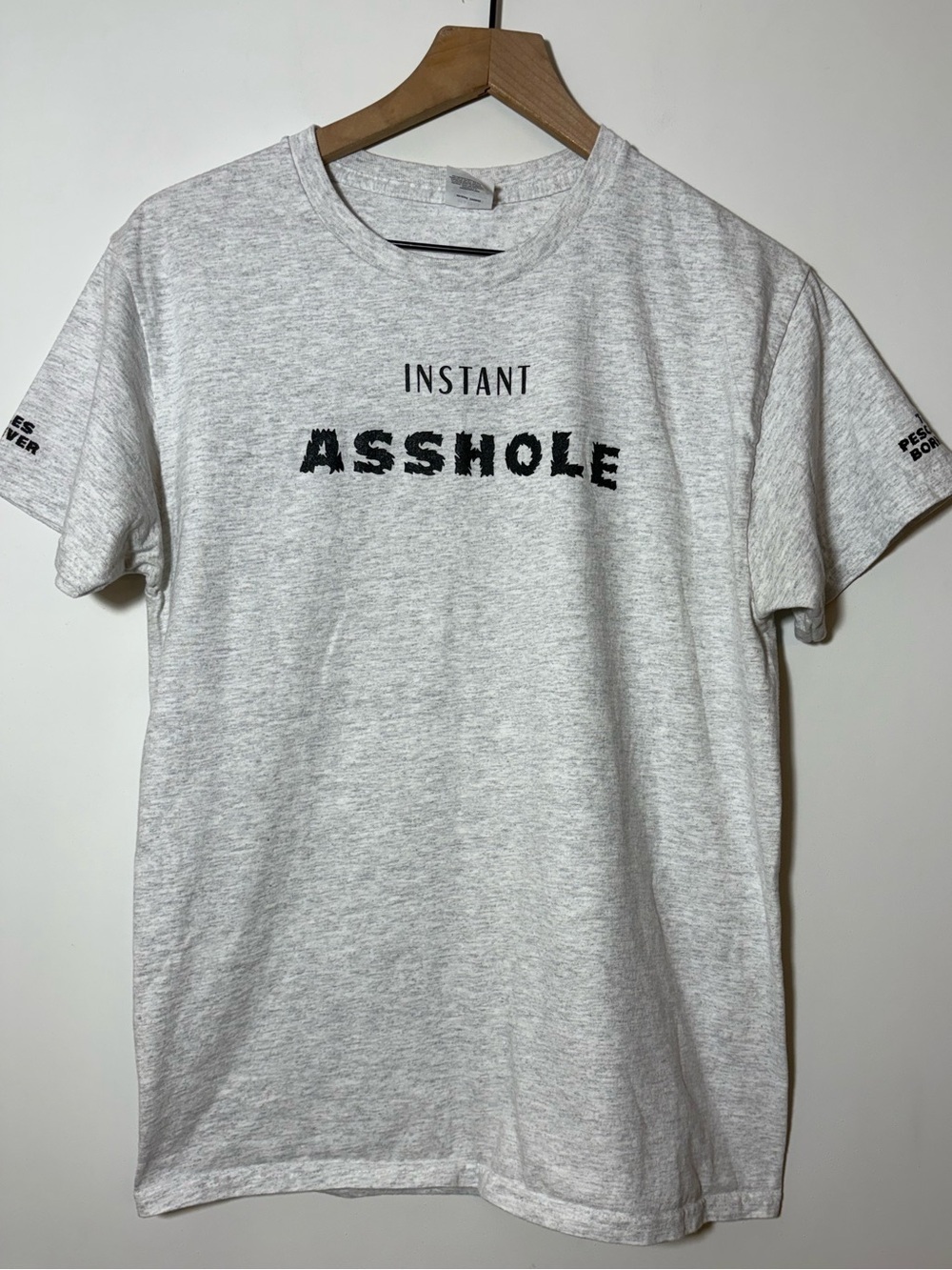 Hanes Authentic Make It Yours Instant Assholes-Alcohol Cotton T-shirt Sz M